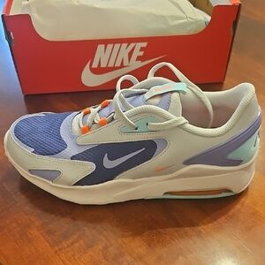 Nike Blue and Orange Sneakers with Air Cushioning